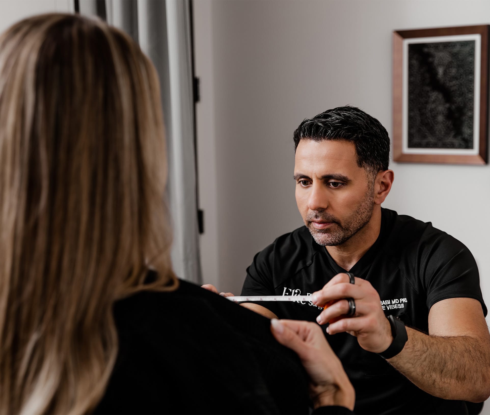doctor examining a patient