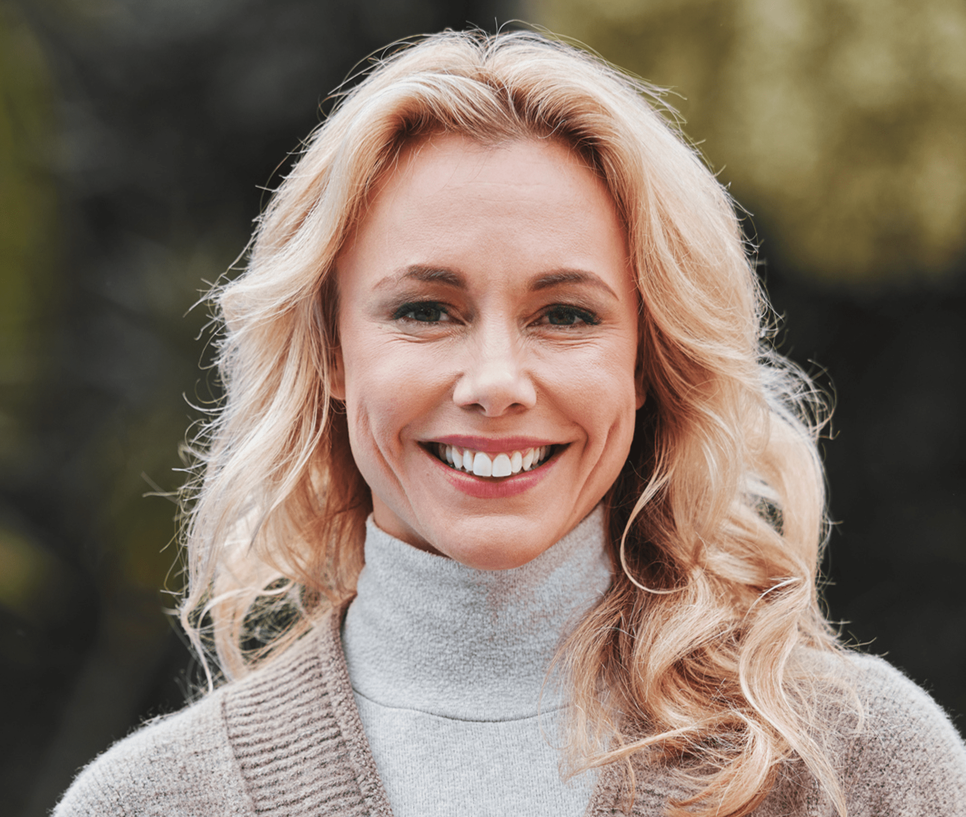 woman smiling