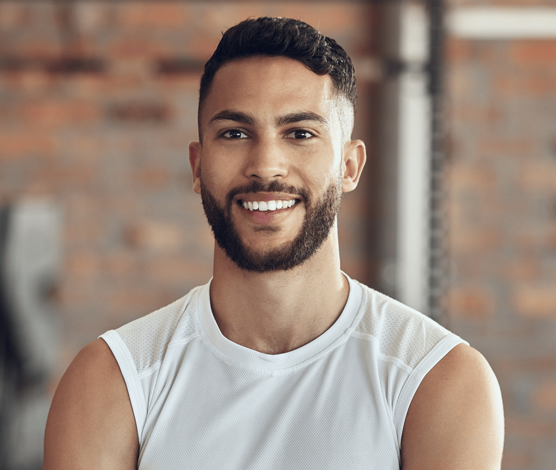 man smiling