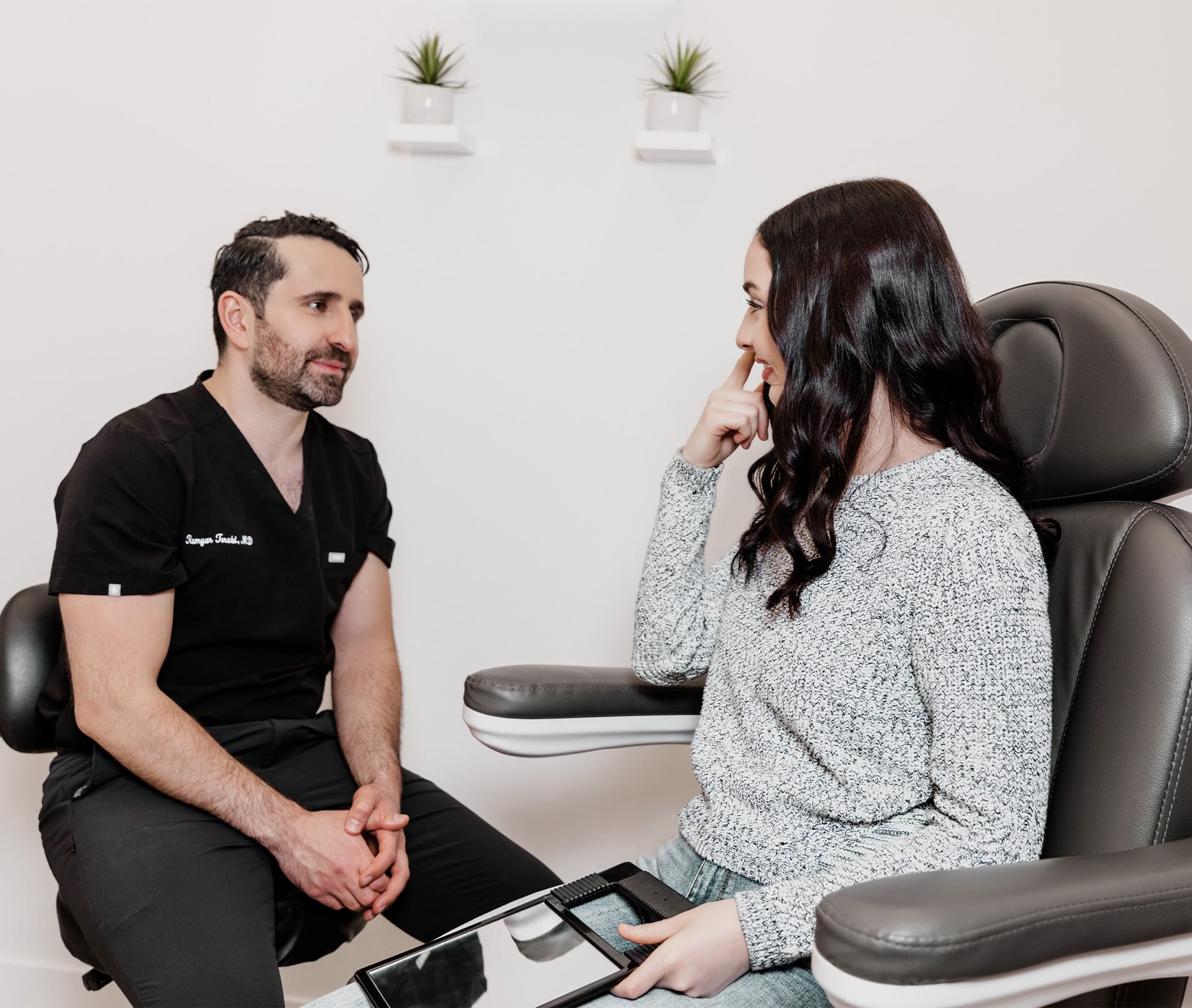 doctor consulting with patient