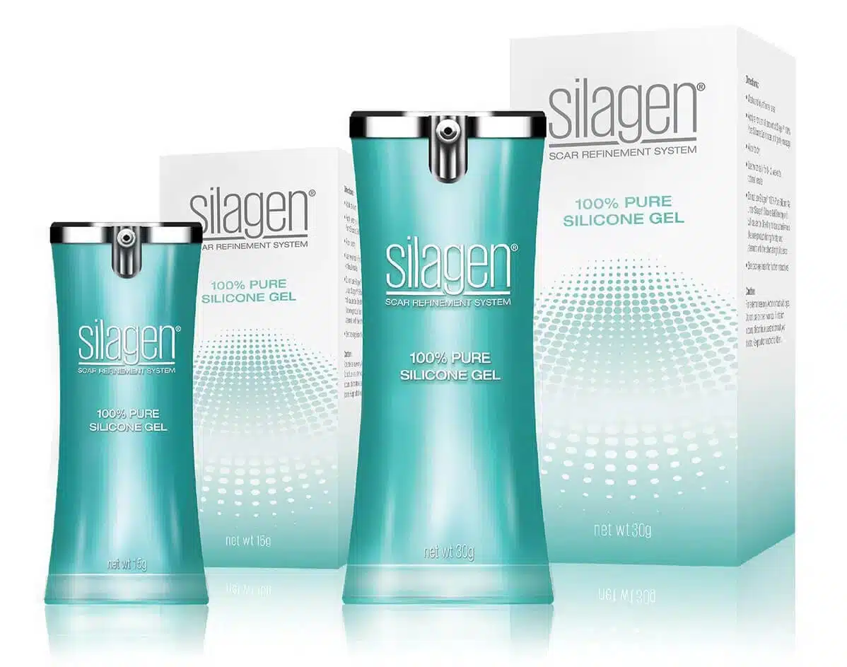 two Silagen bottles and packages